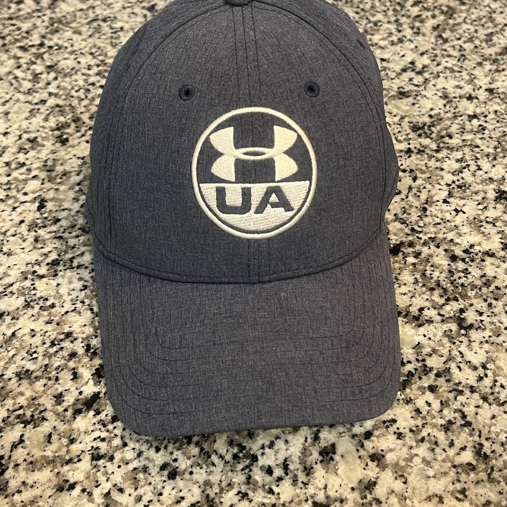 Gray Fitted Under Armour hat